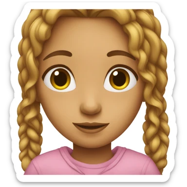 A girl who doesn’t know sticker