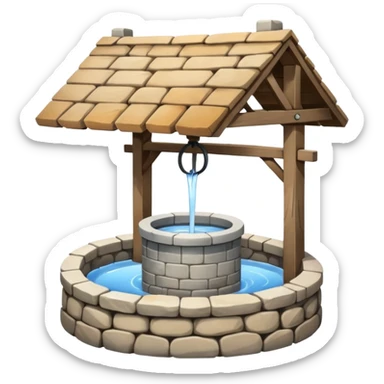 a water well - simple, no roof sticker
