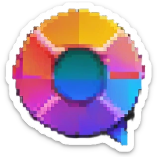 Instagram gradient logo sticker