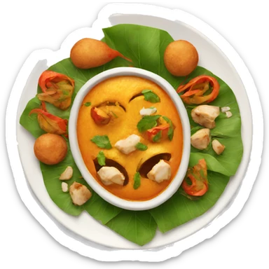 INDIAN FOOD ON A PLATE sticker