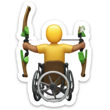 Wheelchair archery sticker