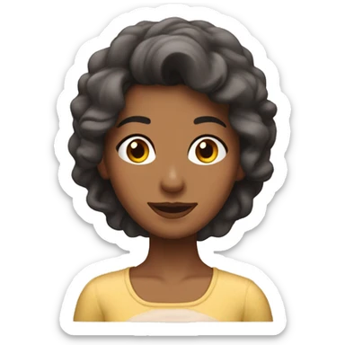 Una señorita lavando su cabeza  sticker