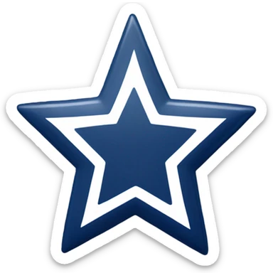 Dallas Cowboys Star sticker