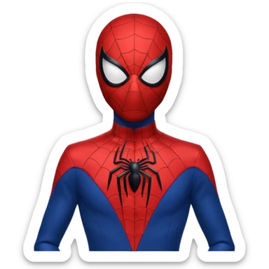 homen aranha de viuva negra sticker