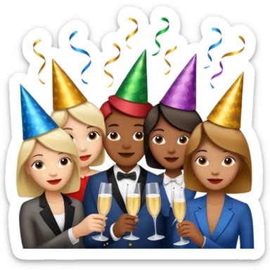 ceia de ano novo sticker