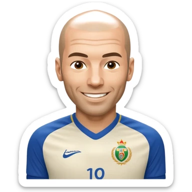 Zinedine zidane 2006 world cup jersey sticker