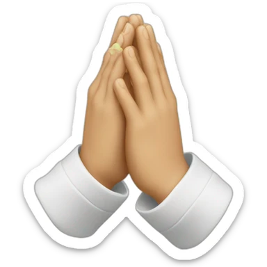 praying hands sticker