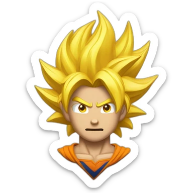 super sayan sticker