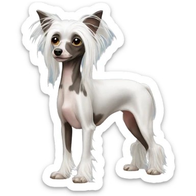 Chinese Crested Dog Gosha sticker