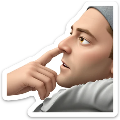 realistic portrait of a boy sticker