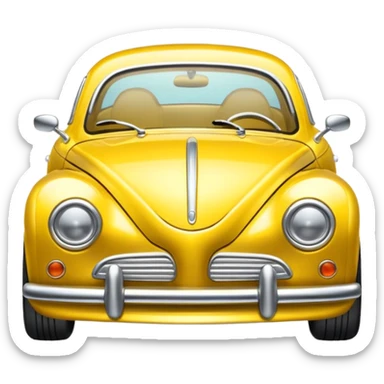 yellow car sticker