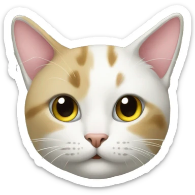 cat with a large amount of cash sticker