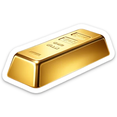 Cinematic Realistic Gold Bar, Radiant and brilliant, with smooth, polished golden bars reflecting the light in stunning highlights. The soft, warm glow of the metal exudes luxury and elegance, catching every glimmer in the surrounding environment. Soft glowing outline, capturing the essence of wealth and timeless beauty in gleaming gold. sticker