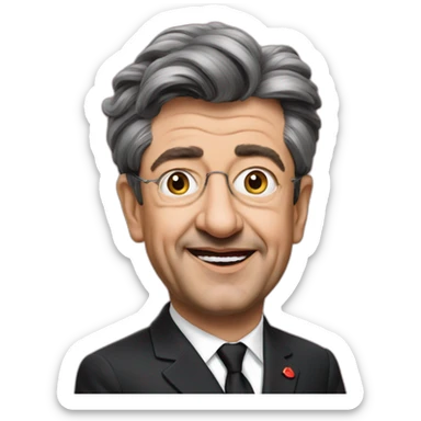 mélenchon pinup sticker