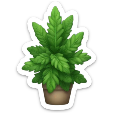 Christmas plants sticker