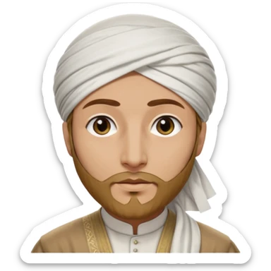 imam ali blurred face sticker