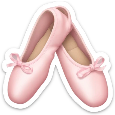 pastel pink ballet shoes sticker