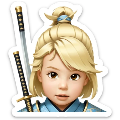 Elegant Samurai sticker