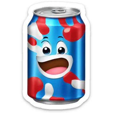 a can of soda sticker
