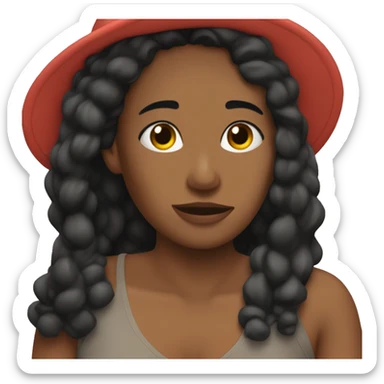 Mujer peli negra durmiendo  sticker