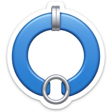 Ein blauer Kreis mit einem weißen Haken drinnen also ein sogenanntes blauer haken sticker