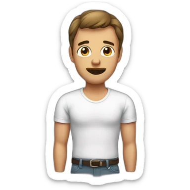 man frustrated from lack of sex sticker