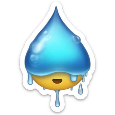 pure drop of rain sticker