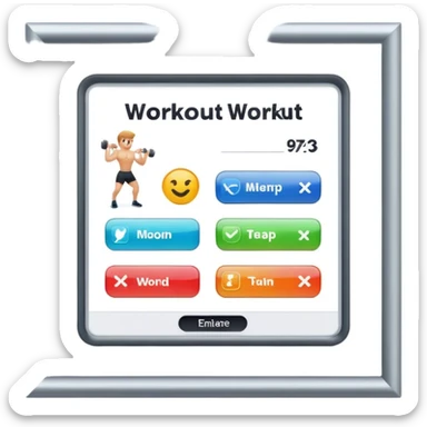 App of workout sticker