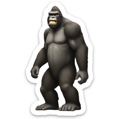 king kong standing up sticker