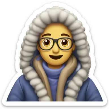 cozy winter emoji sticker