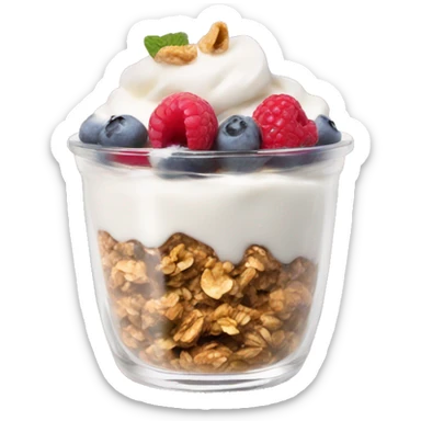 yogurt granola parfait sticker