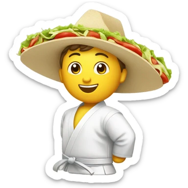 Tacos faire du Judo sticker