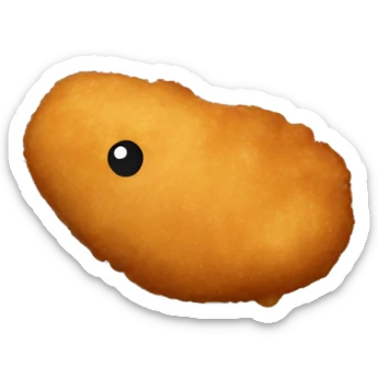 chicken nugget on a plane sticker