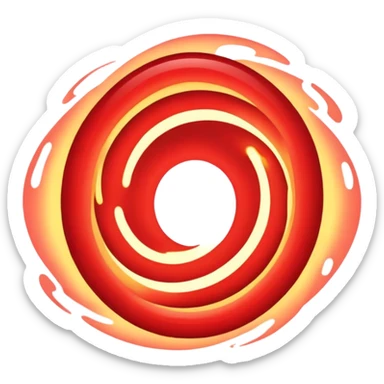 red oval portal sticker