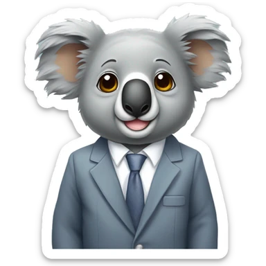 Koala im Anzug  sticker