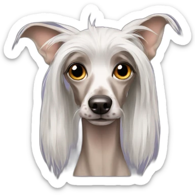 Ugly Chinese Crested Dog sticker