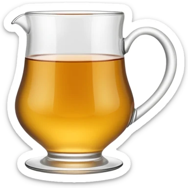 A traditional Turkish/Azerbaijani pear-shaped tea glass.” Generate an emoji for sending in text sticker