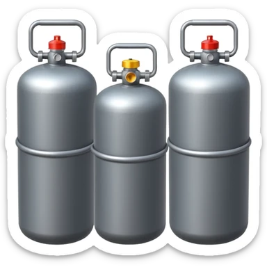 gas cylinder sticker
