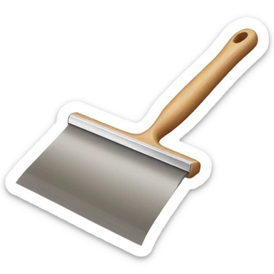 squeegee with long wooden handle sticker