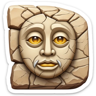 sandstone rock sculpture decorative sticker