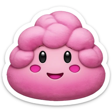 Pink poop emoji sticker