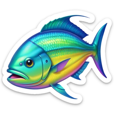 mahi mahi fish sticker
