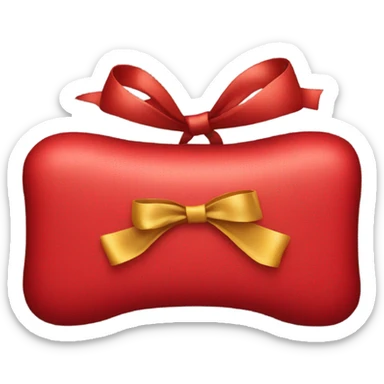 red iphone with bow sticker