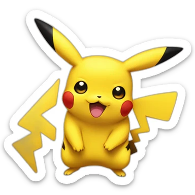 Pikachu fessant un chek a emphynobie sticker