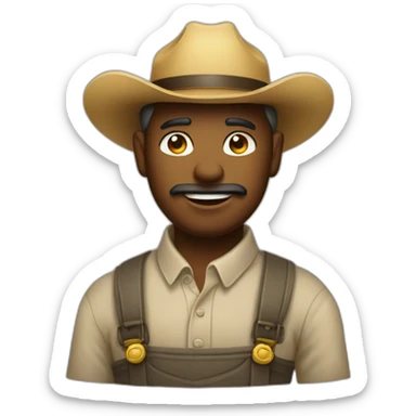 rich farmer money sticker