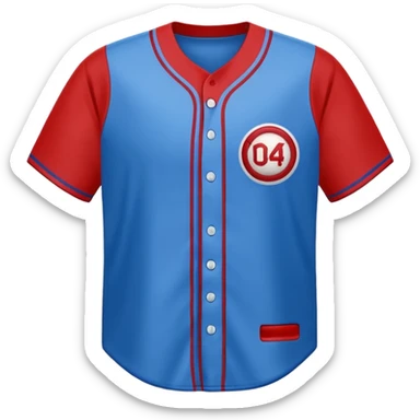 baseball jersey blue (#00A3E0) and red (#F9423A) sticker