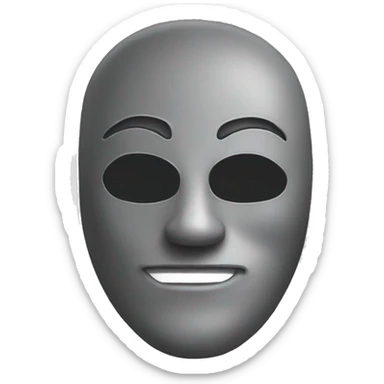 hacker mask sticker