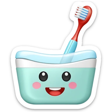 amenity kitwith toothbrush toothpaste sticker