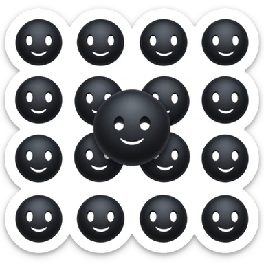 Realistic Black Moon sticker