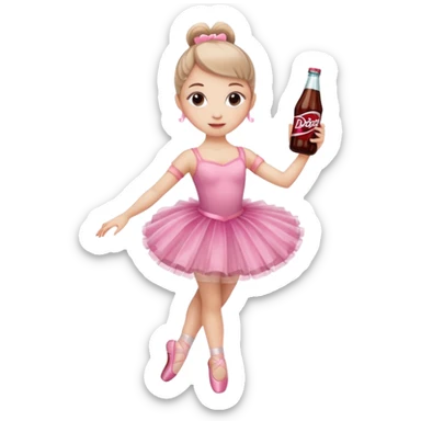 Ballerina with Dr Pepper sticker